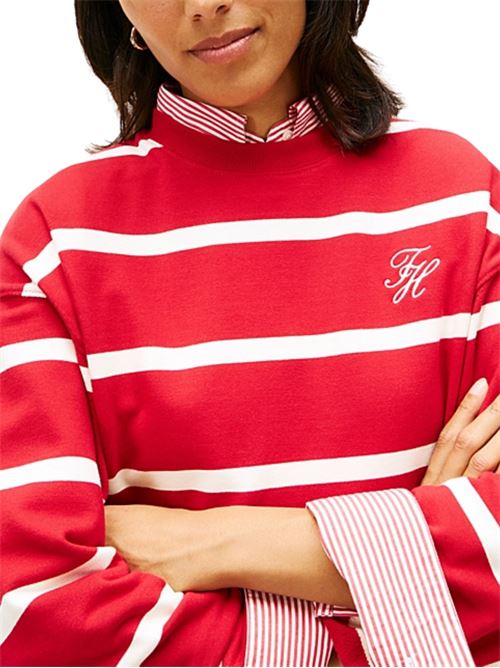 Felpa a righe girocollo Tommy Hilfiger | WW0WW484310E2